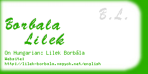 borbala lilek business card